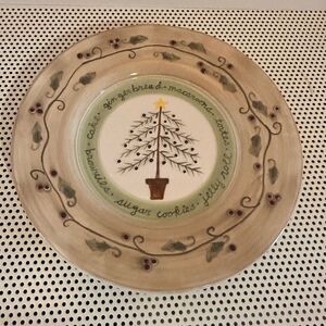 Festive Tree Designed ceramic holiday plate